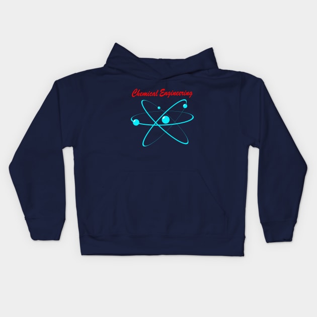 chemical engineer, chemist engineering design molecule Kids Hoodie by PrisDesign99